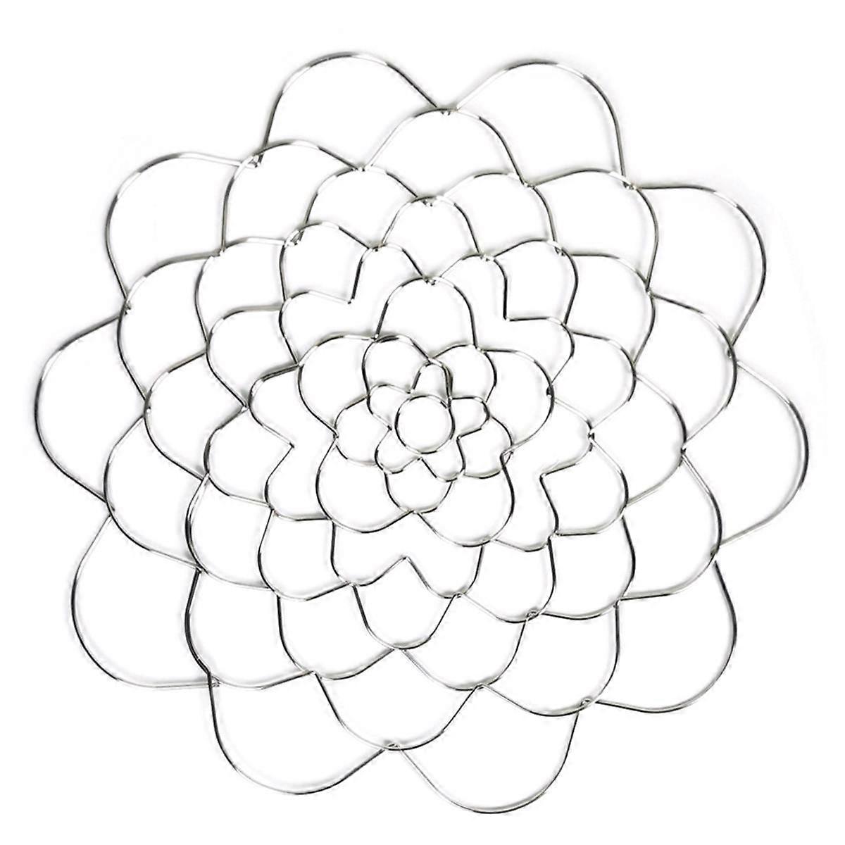 Support de composition florale, assistant de composition florale réutilisable en acier inoxydable, 8 pouces