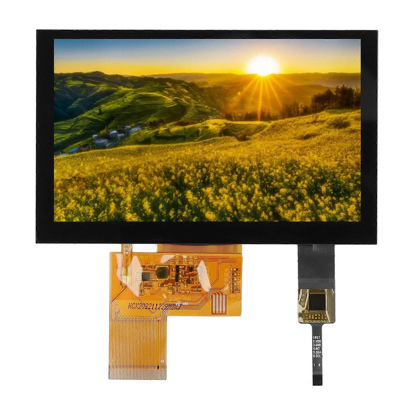 TFT Screen 5in 800 X 480 Resolution High Definition LCD Display Touchscreen for Face Recognition