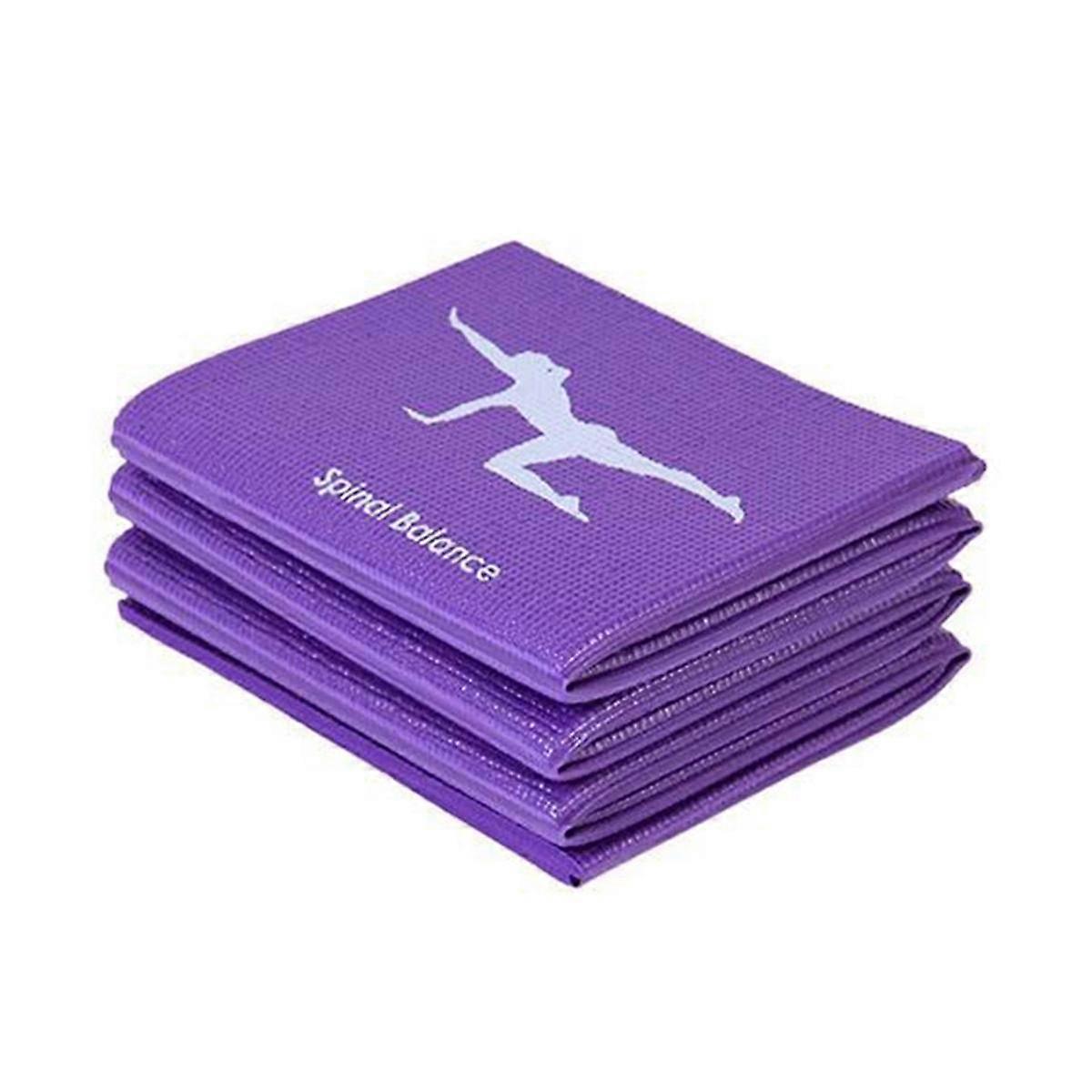 PVC Foldable Yoga Mat Exercise Mat Thickened Non- Folding Gym Fitness Mat Supplies Floor Game Mat