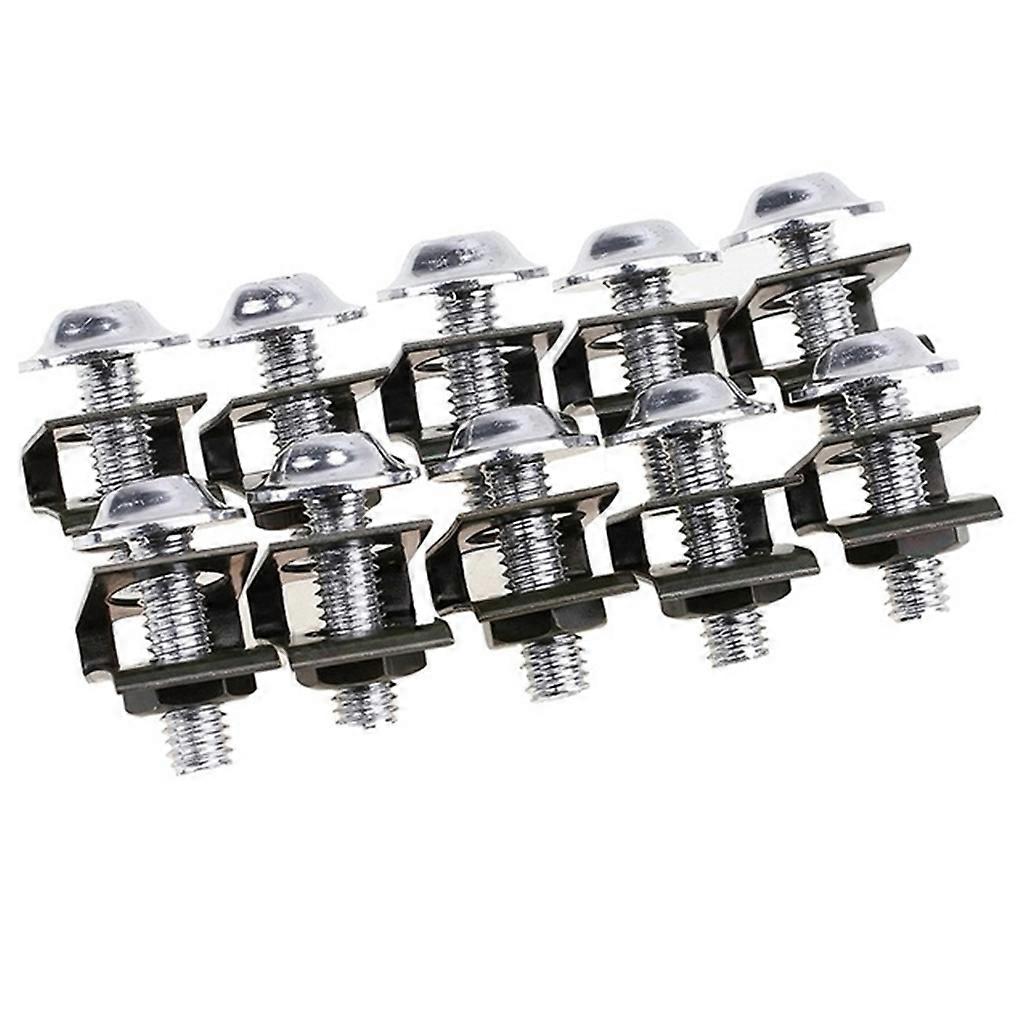 10Pcs Anti-rust Screws for Motorcycle M6 6mm Scooter Spire Speed Fastener Screw