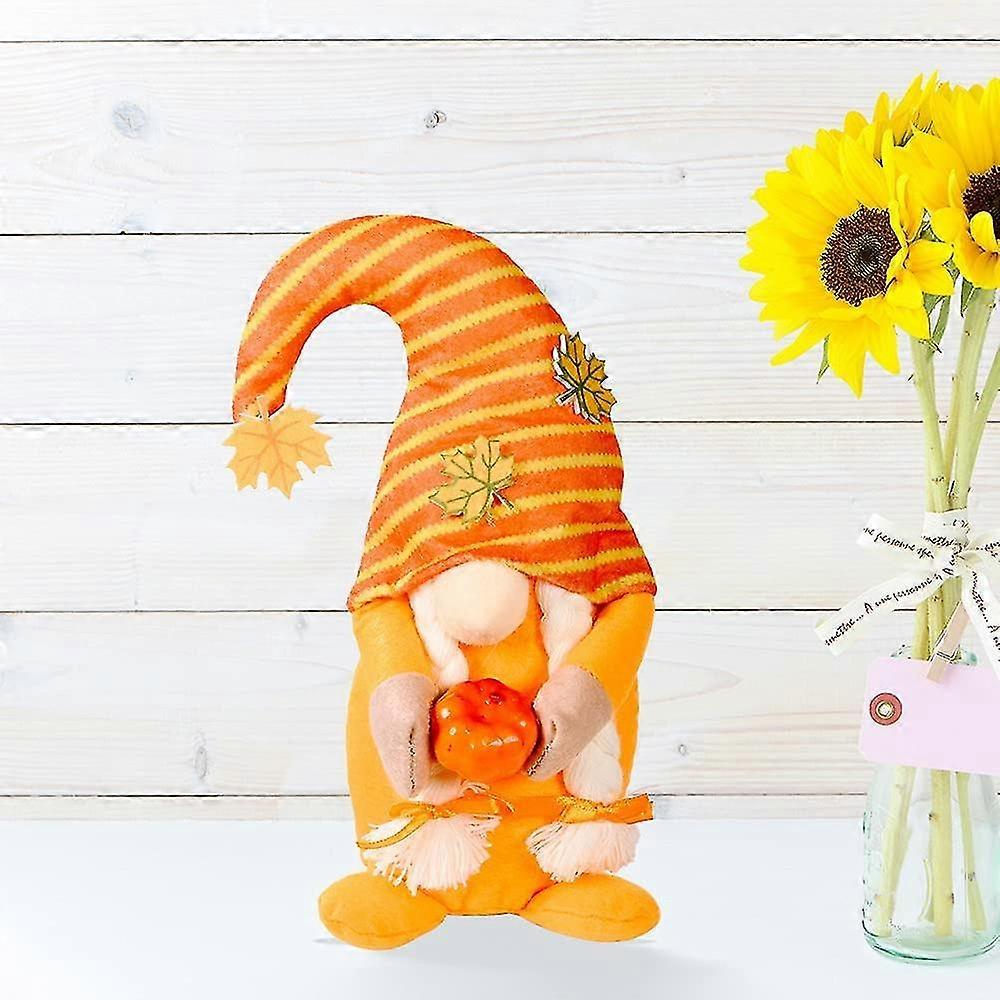 Handmade Plush Autumn Gnome For Thanksgiving - 31.5cm