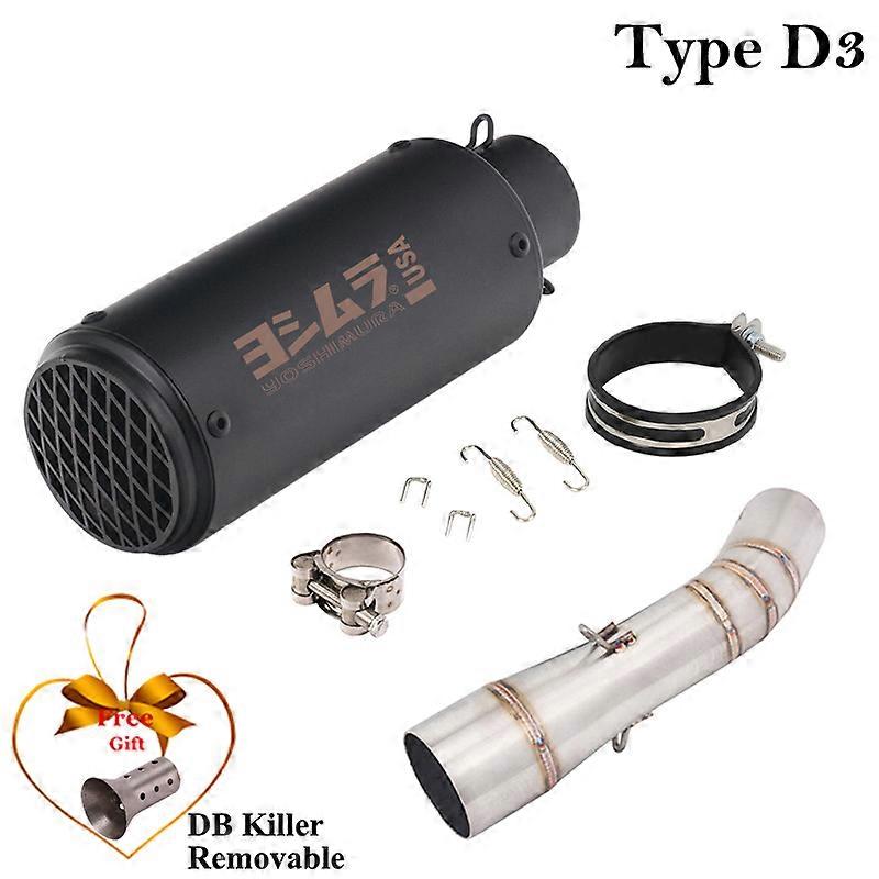 Sistema de Escape para motocicleta Benelli Leoncino 250 TRK521 521, silenciador de fibra de carbono modificado con tubo de enlace medio, DB killer