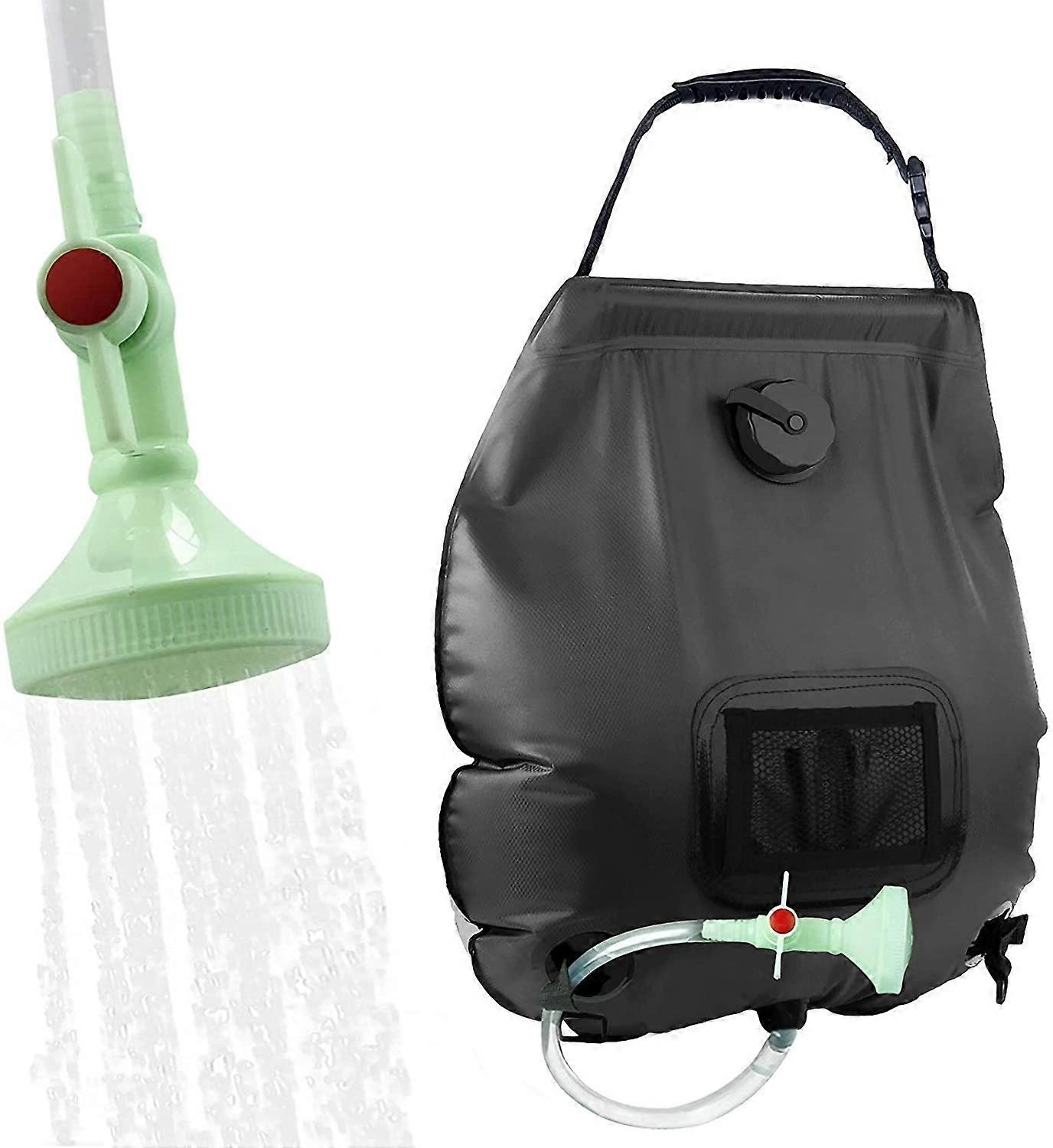 Solar brusepose, 5 gallon / 20L solvarme Camping brusepose