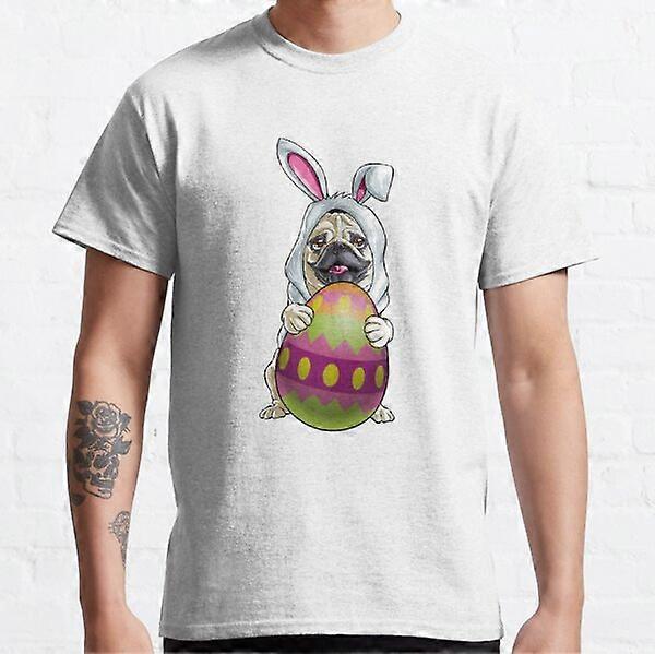 Pug Easter Bunny Classic Tričko-RK1863