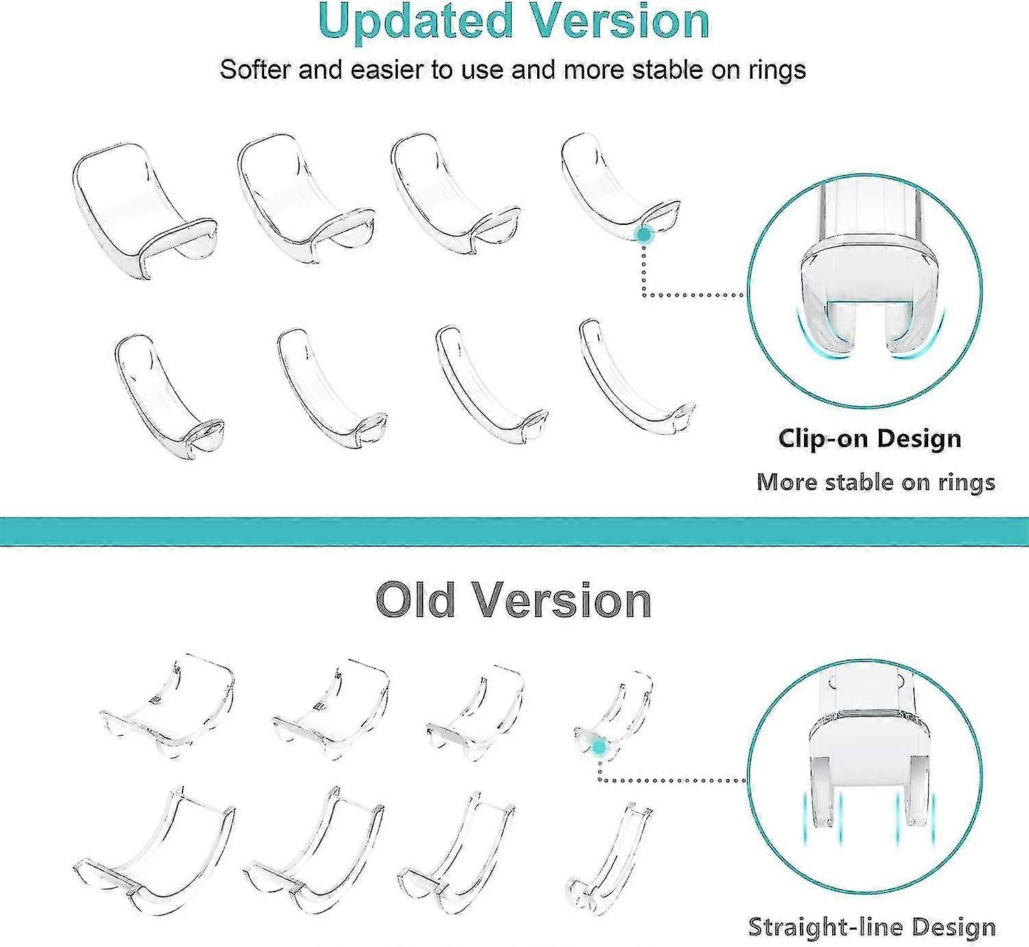 Invisible Ring Size Adjuster For Loose Ring Ring Adjuster Suitable For Any Ring, Ring Size Adjuster Of Various Sizes (8pcs