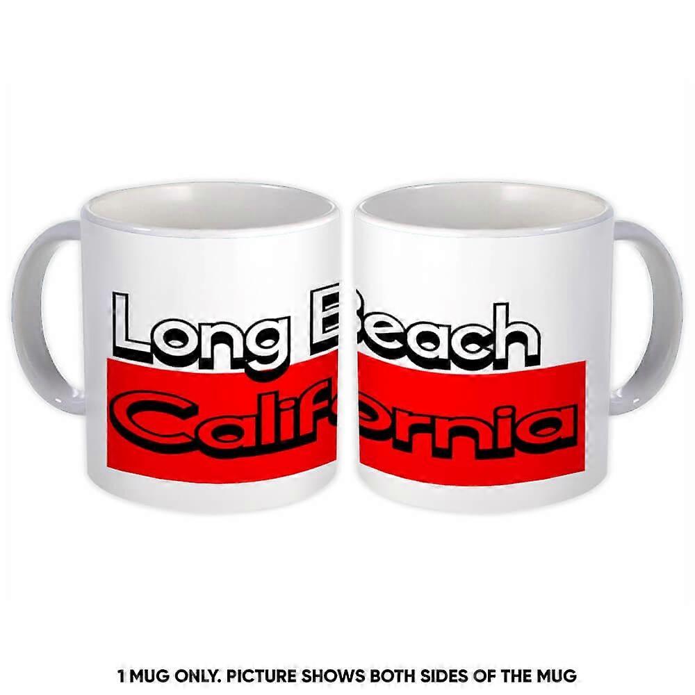 Gift Mug: Long Beach California Rectangle