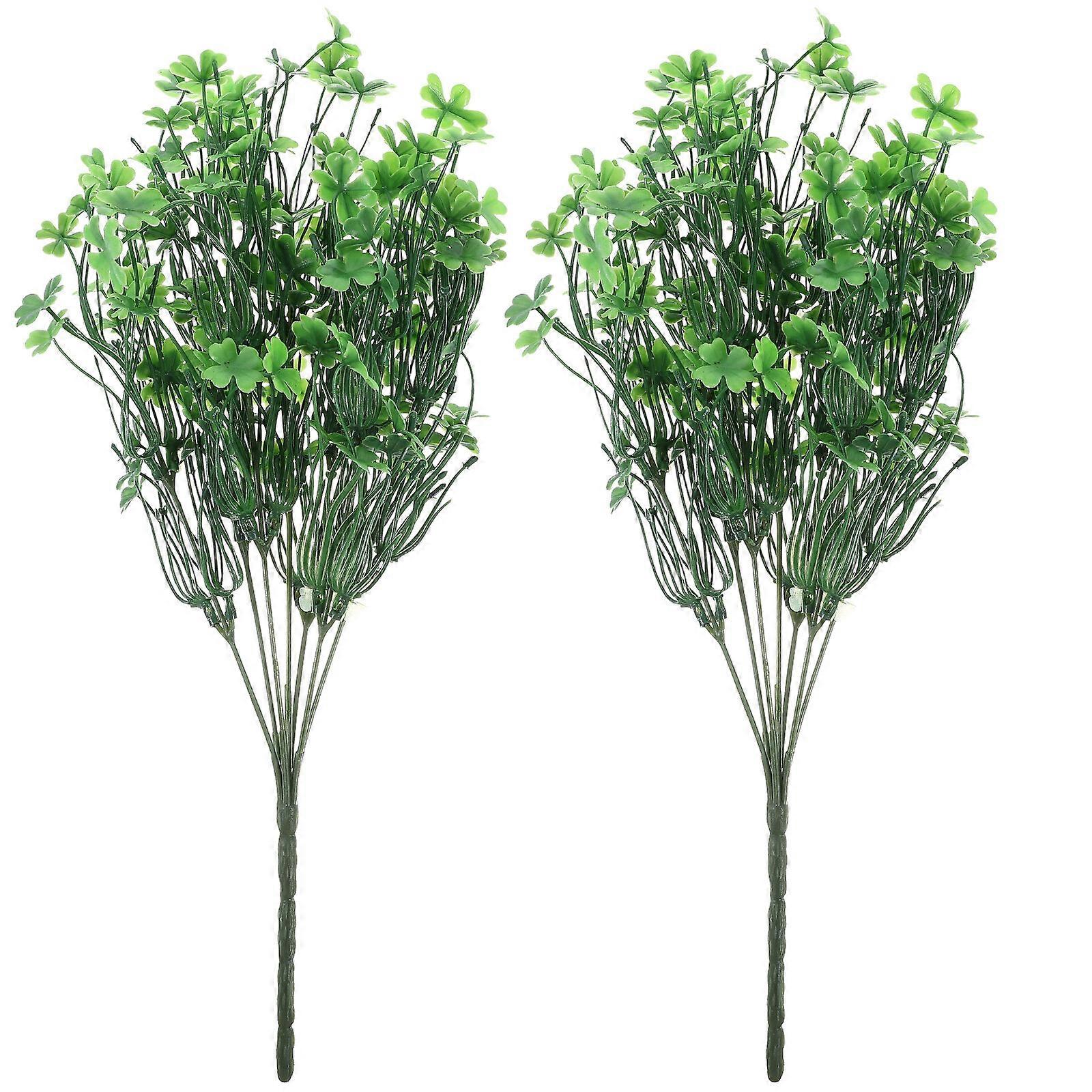 2pcs Artificial Greenery Stems Faux Leaves Branches for Vase Table Centerpiece