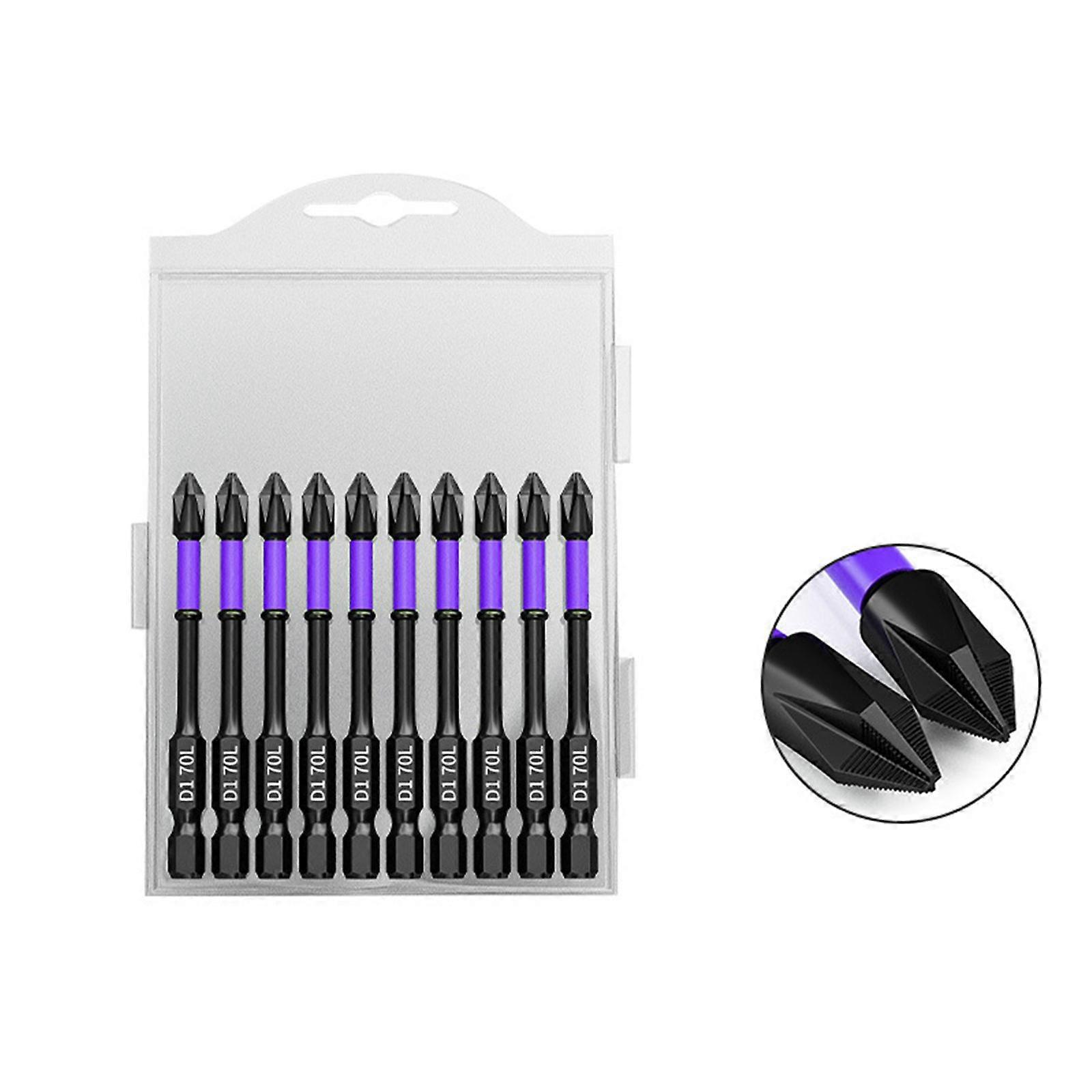 20X D1 Anti-Slip&Shock-Proof Bits Screwdriver Bits,High Hardness Strong Magnetic