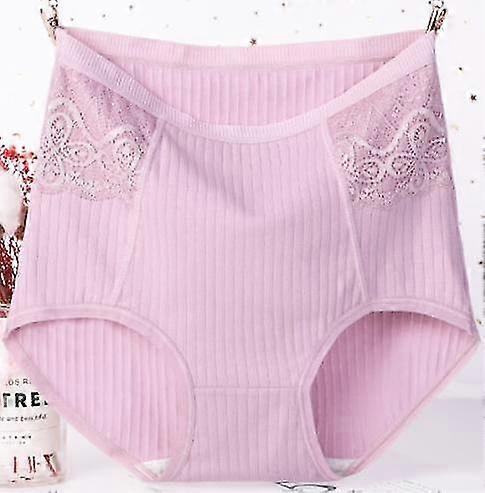 Plus Size High Waist Underwear Women's Comfortable Cotton Soft Elastic Seamless