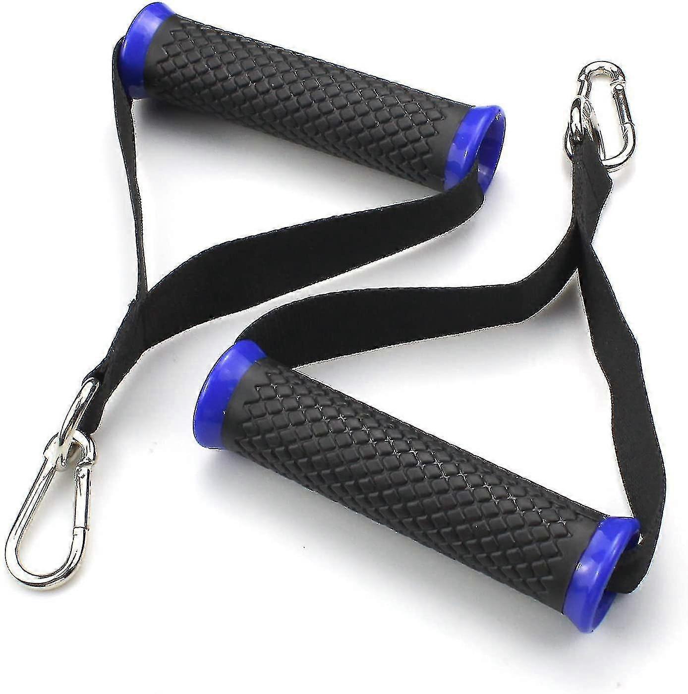 2 Pcs Exercice Pull Grips Poignées Pull Fitness Strong Nylon Webbing Bi