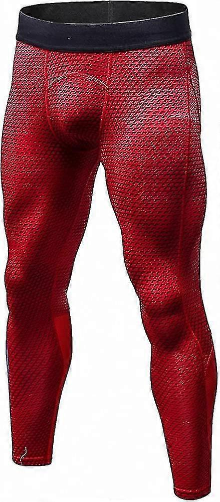 Men Workout S 3d Running Gym Exercise Compression Tights Sport Pants