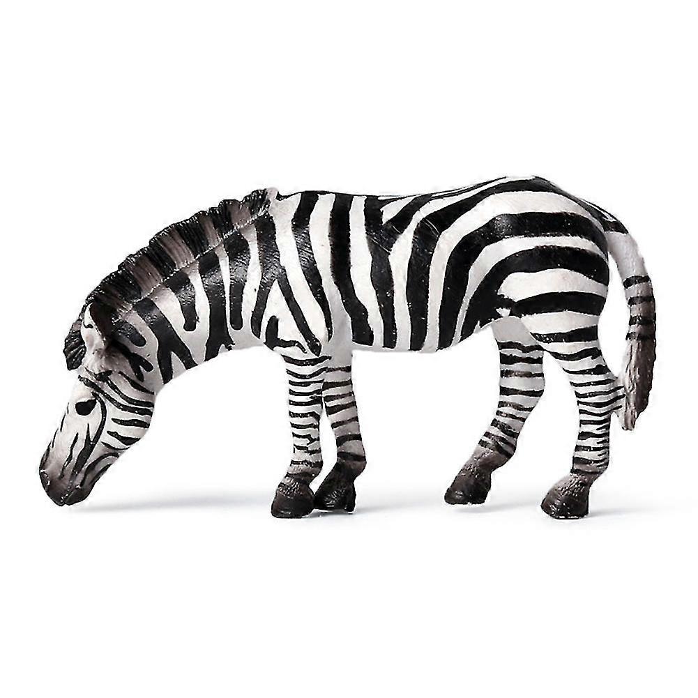 Simulation Zebra Wild Animal Model Figurine Desktop Ornament Kids Toy