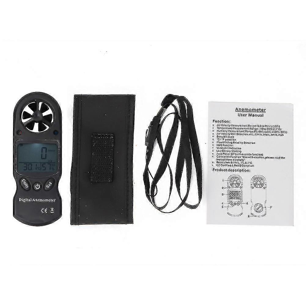 Tl-300 3-in 1 Mini Handheld Multifunction Digital Thermometer Hygrometer Anemometer