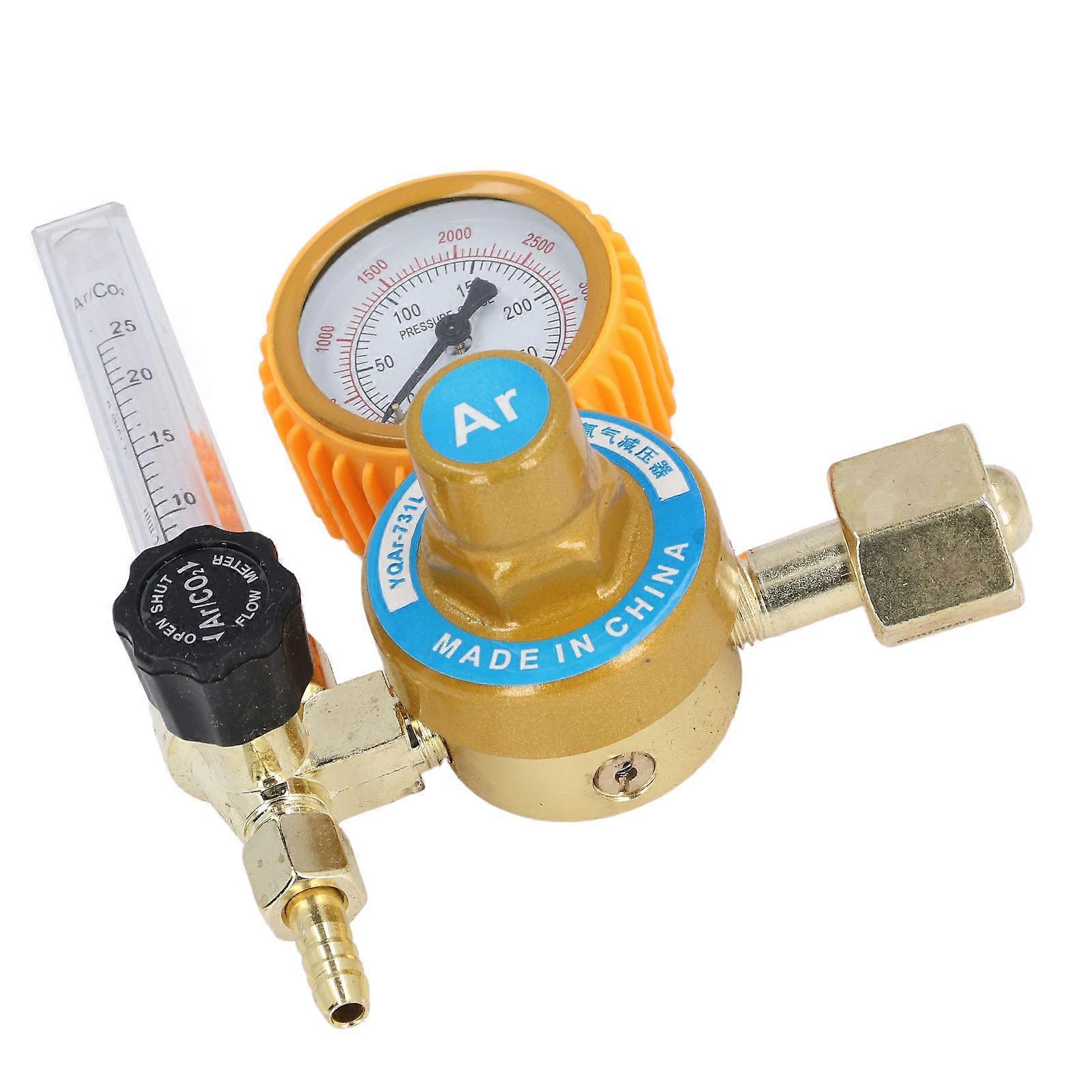 Argon Gas Regulator 0 To 3500psi Aluminum Alloy TIG Flow Meter Argon Gas Pressure Reducer 