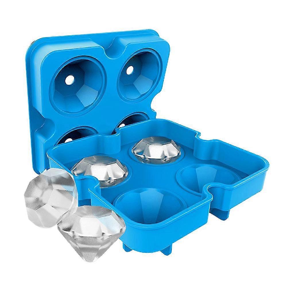 Silikon Eisform 3D Diamant Eiswürfel Form Whisky Ice Cube Ball Maker