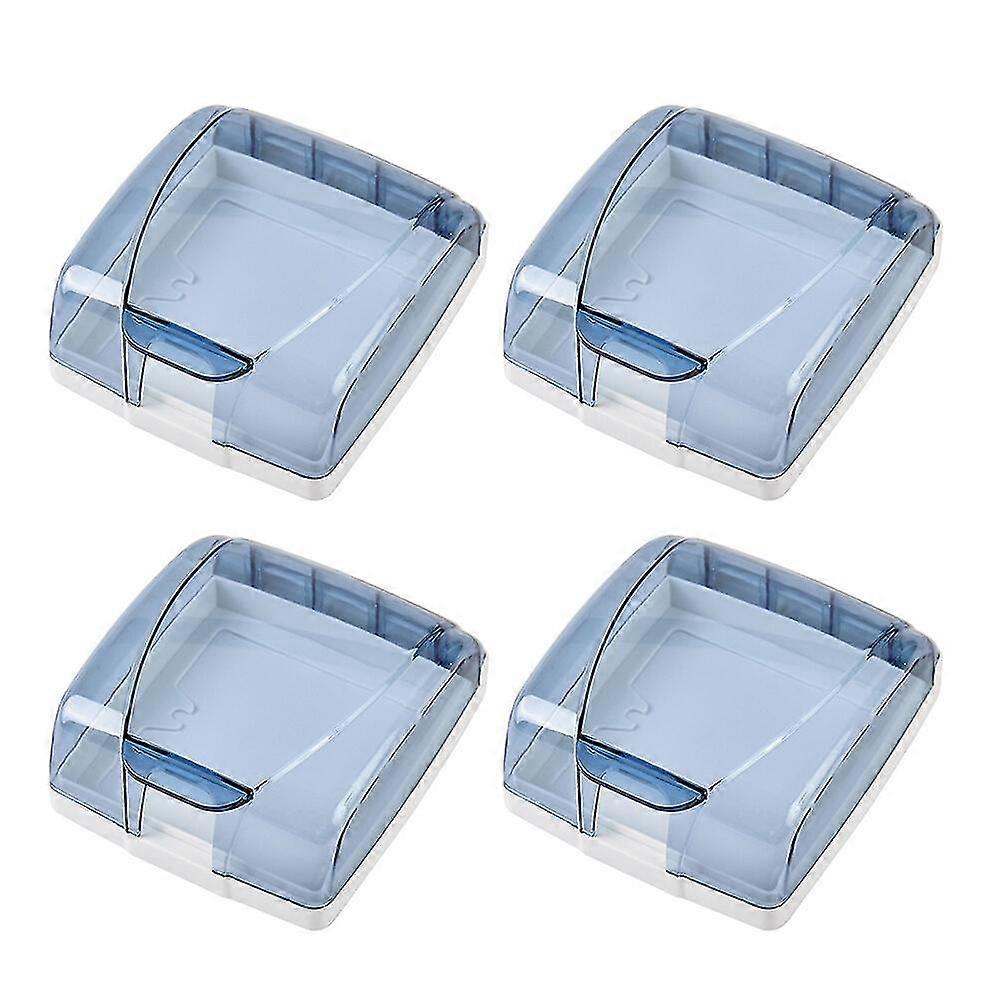 4pcs Wall Switch Protectors Wall Socket Panel Outlet Cover Blocker Guard 86 Type