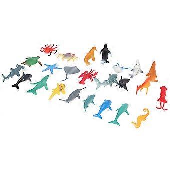 Ocean-Themed Sensory Toys, Hand-Painted Lifelike Creatures