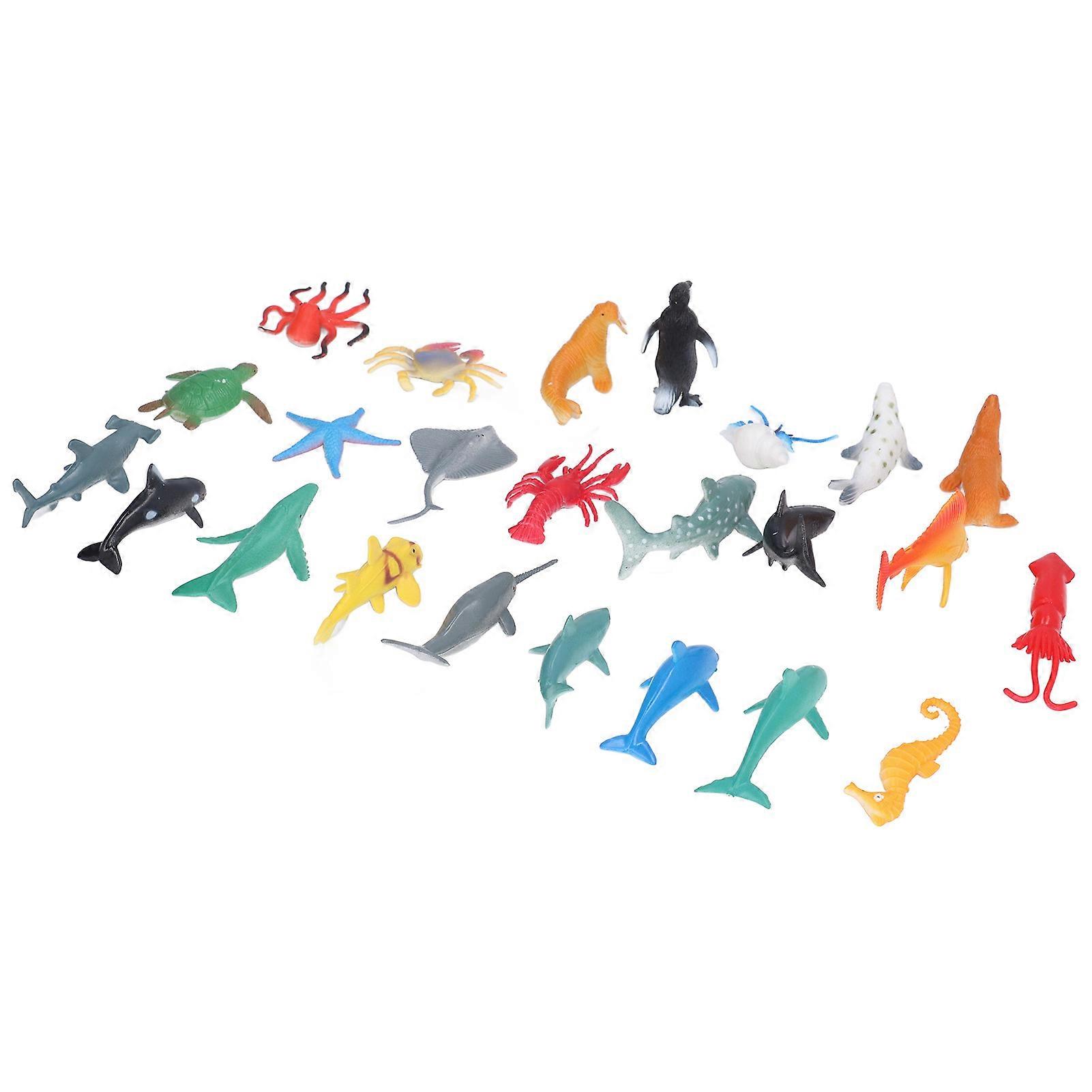 Figure 24pcs Sea Ocean Animal Models Highly Simulation Educational Different