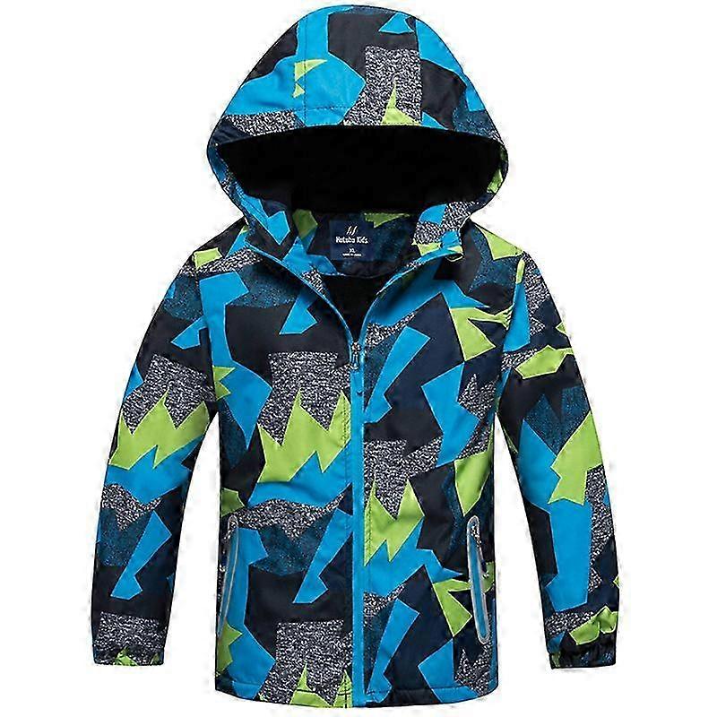 4-12 lat Kid Fleece Jacket Ski Snow Coat Bluza z kapturem Windbreaker
