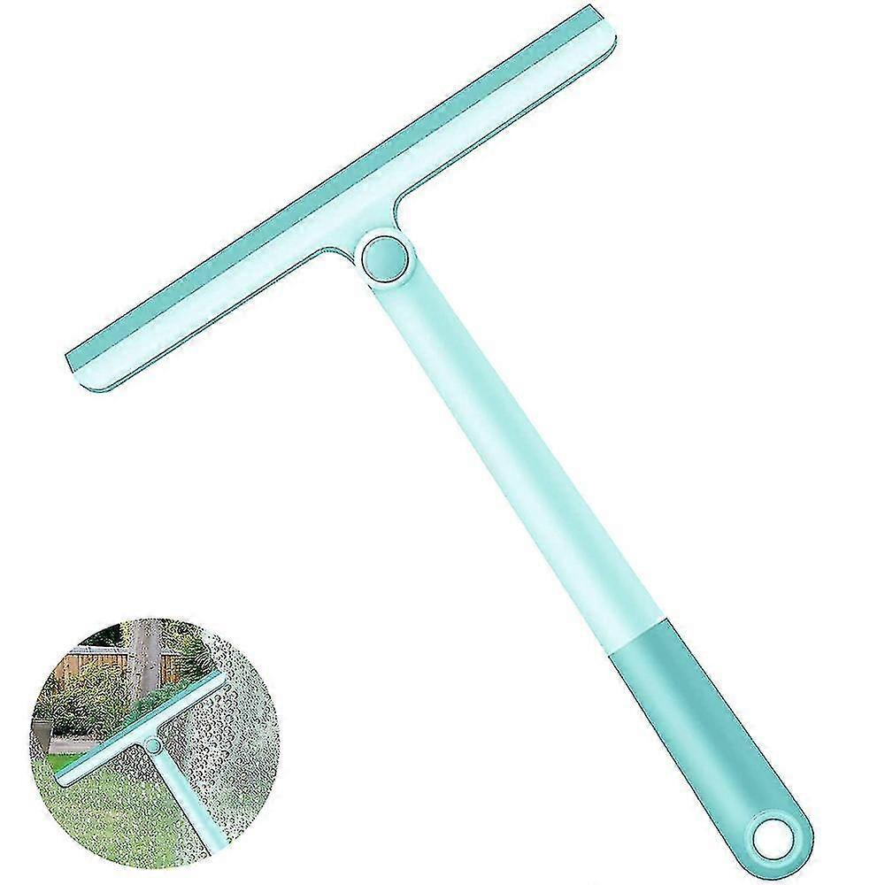Shower Squeegee For Bathroom, Rubber Window Cleaner Squeegee,blue