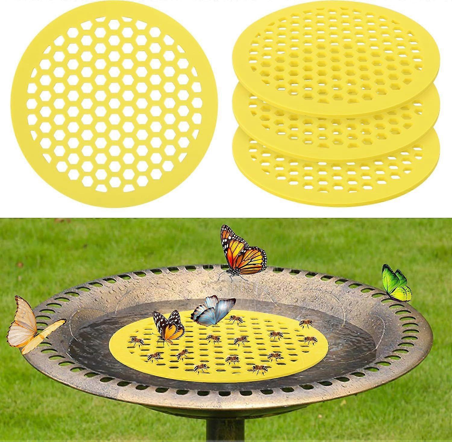 Bee Honeycomb Net Cups for Bees Drinking, 4 Pack Bees Insect Drinking Cups, Floating Drinking Water Stations for Bee Butterflies