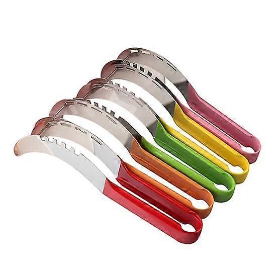Stainless Steel Watermelon Cutter with Safe Non-Sharp Blades Easy to Clean Melon Slicer Fruit Cutting Tool