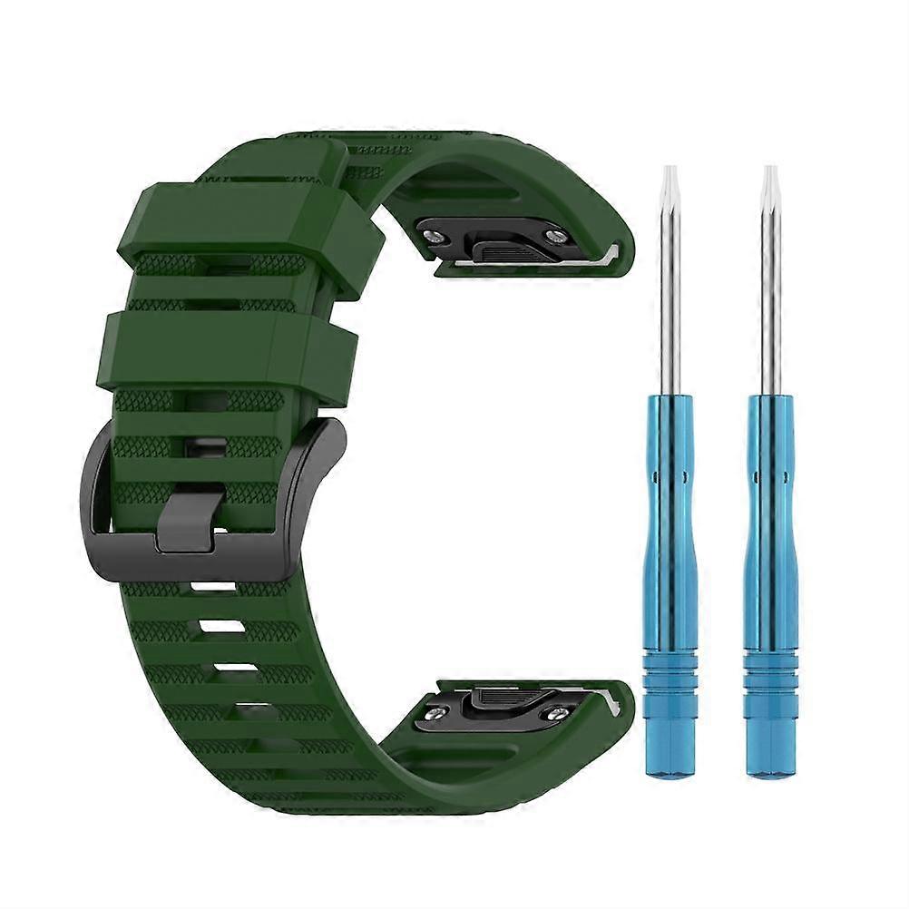 Replacement Straps Compatible for Garmin Fenix 7X/Fenix 6X GPS/Fenix 6X PRO Watch Silicone Strap 26mm Quick Release Strap with Tool