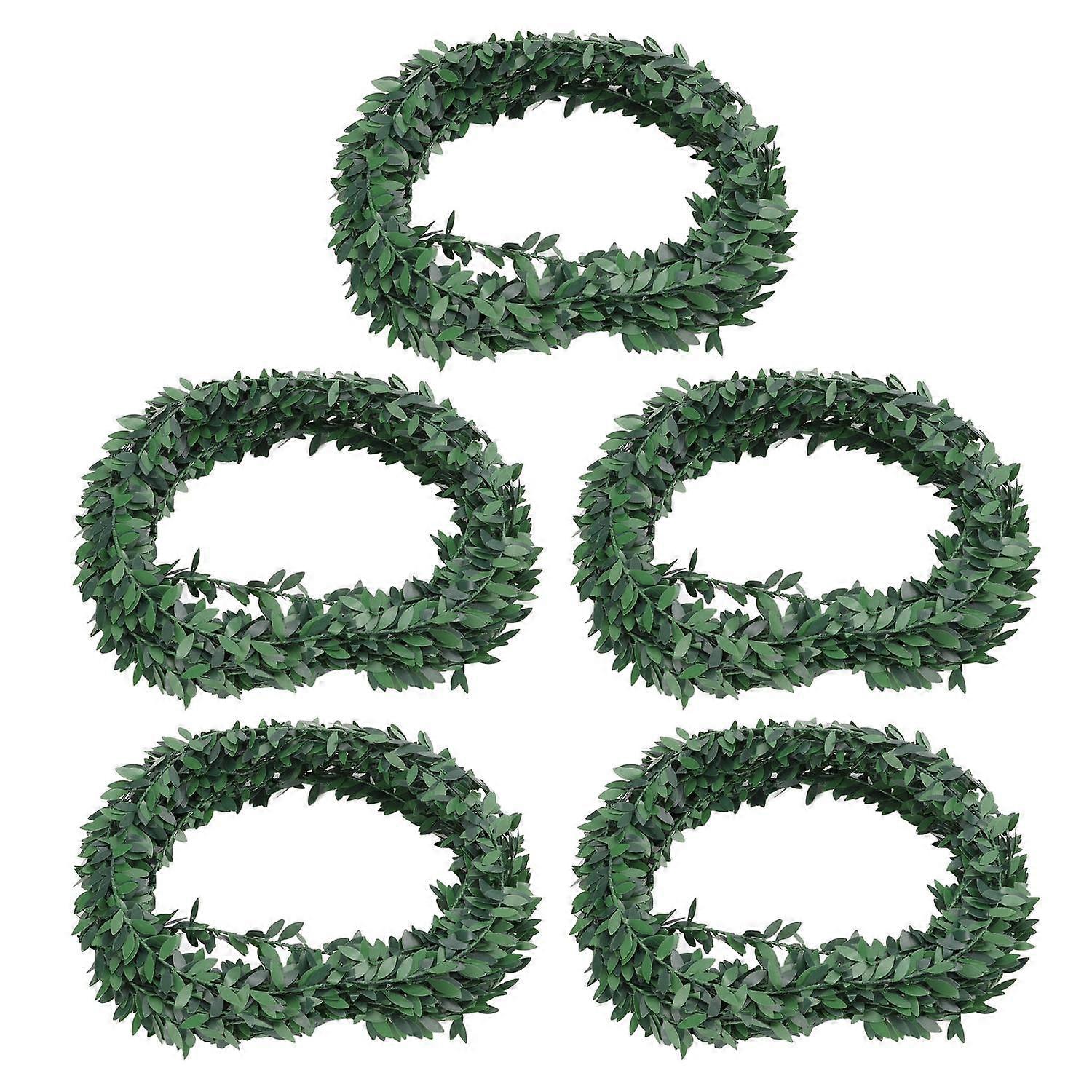 5Pcs Artificial Rattan 7 Meters Light Weight Odorless Artificial Vine for Weddings Parties Garden De