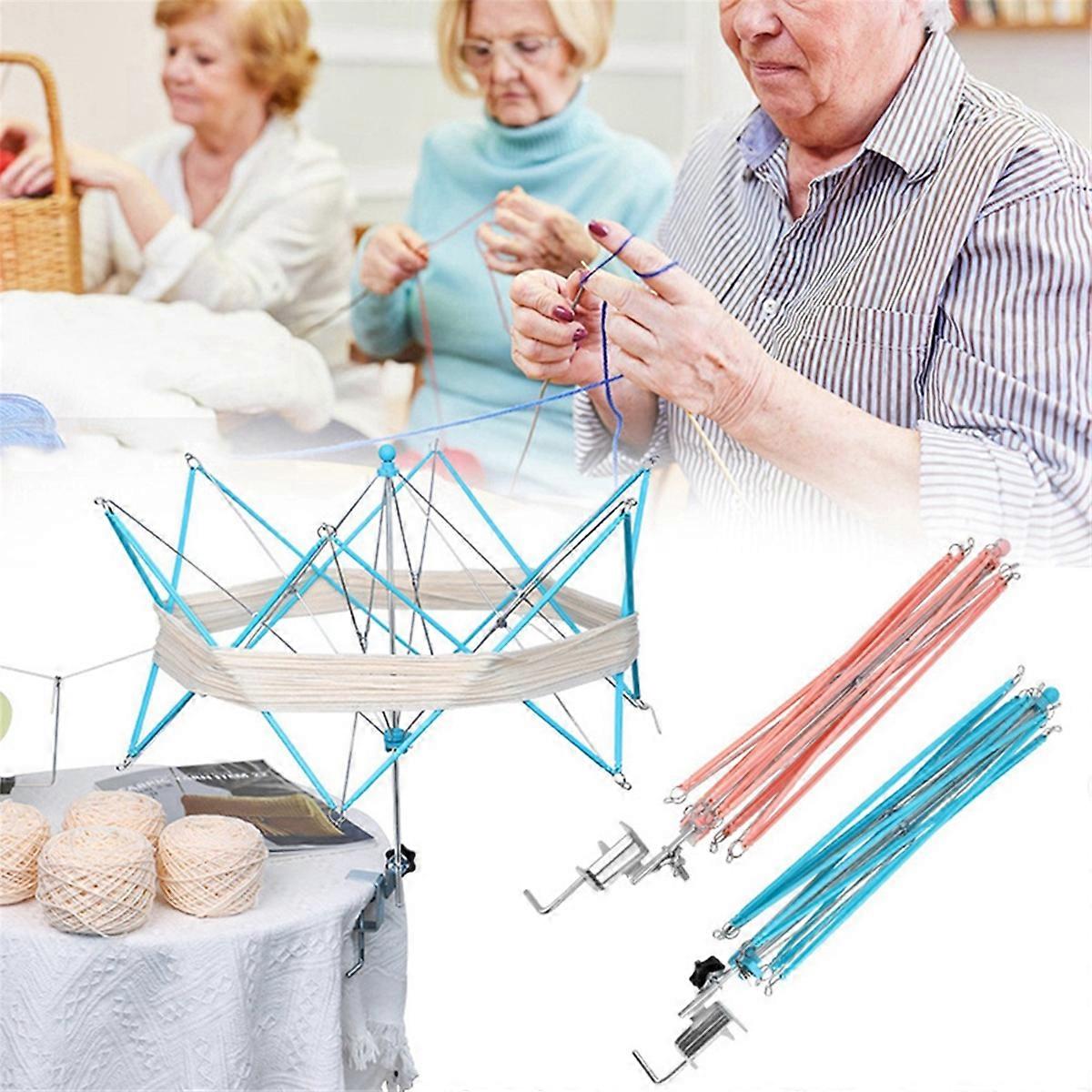 Yarn Thread Fiber String Wool Winder Holder Umbrella Knitting Operated Swift Craft for Patchwork Sewing DIYAccessories,A