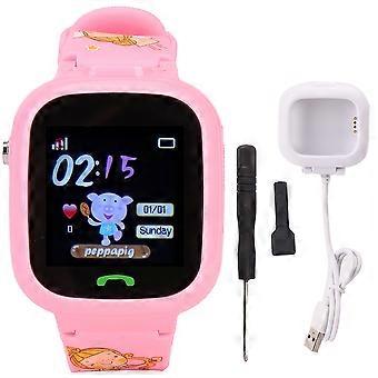 Câmera de relógio de posicionamento GPS infantil à prova d'água SOS Despertador Crianças Smartwatch