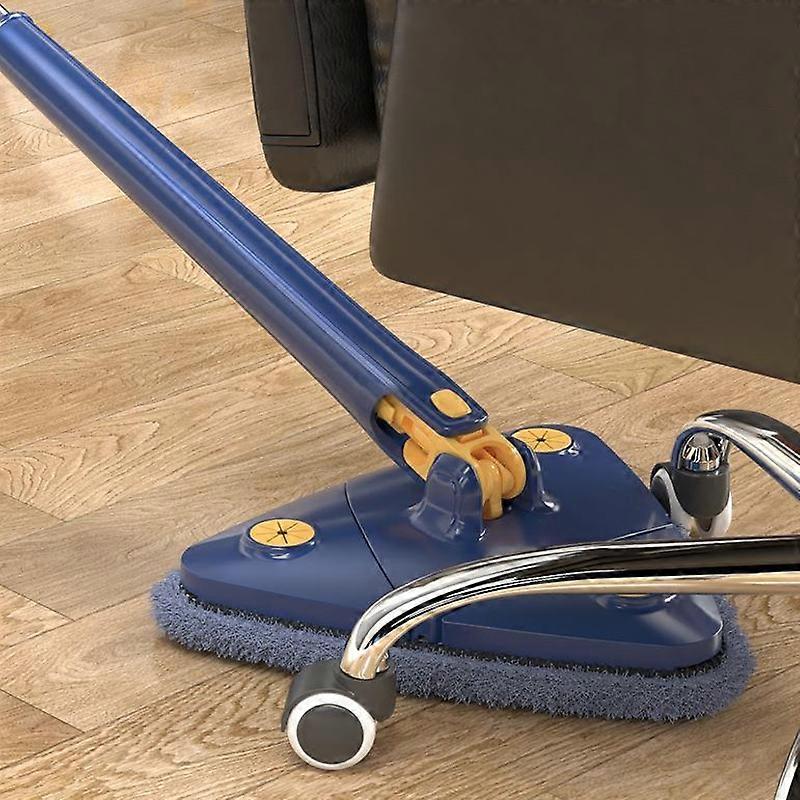 Triangular Mop Household Ceiling Cleaner Wipe Wall Tiles Imitation Hand Twist Mop with 2 Cloth