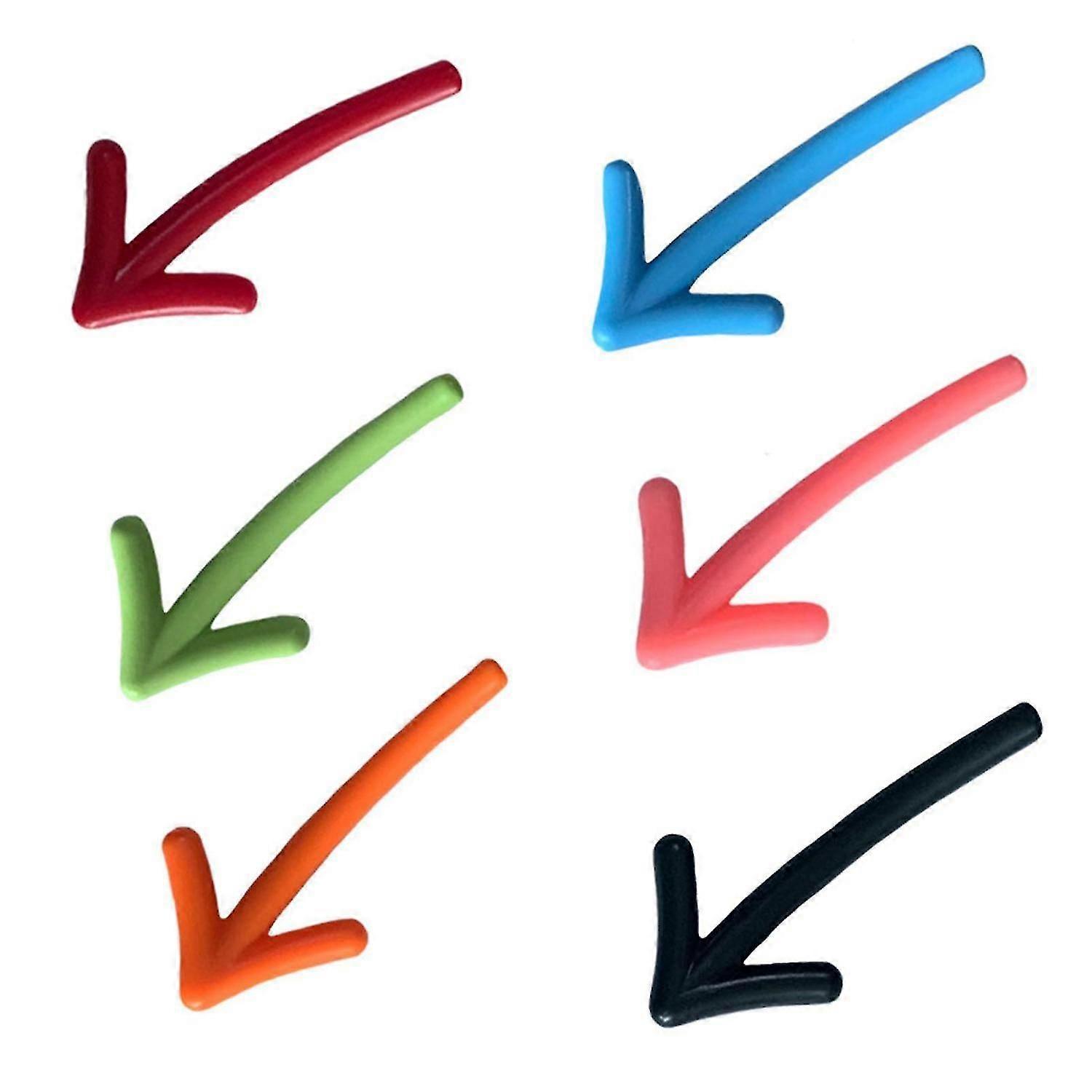 6 Pcs Fridge Arrow Magnets Reusable Decorative Note-pasting Anti-slip Strong Magnet Leave Message 3d