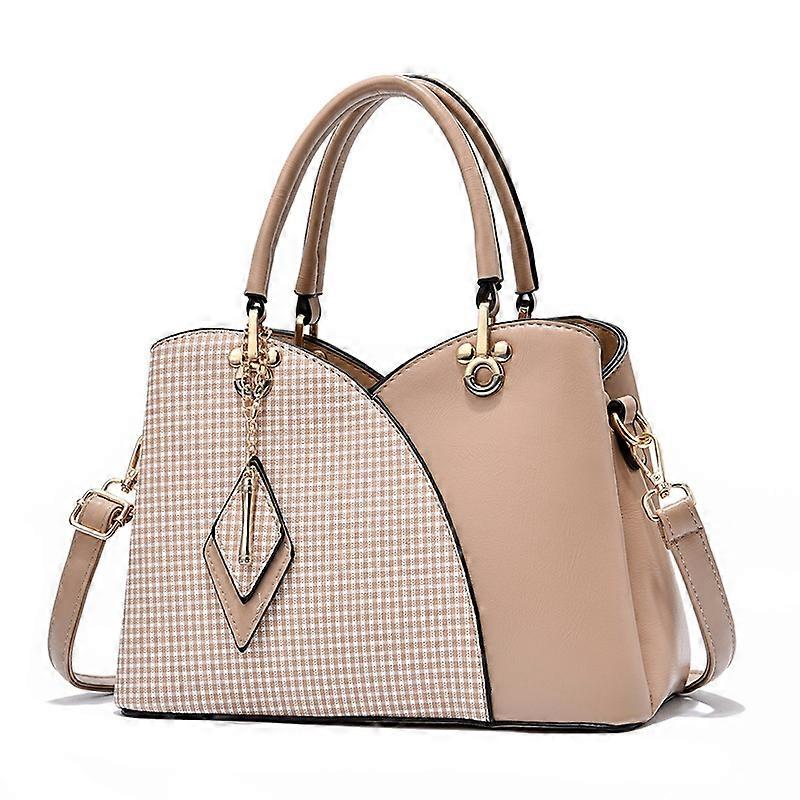 Lattice Texture Large Capacity Handbag