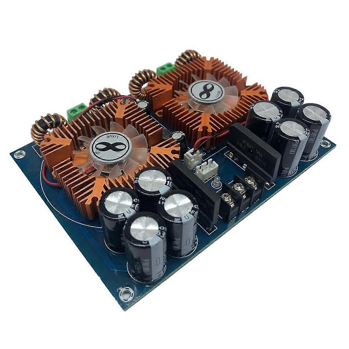 XH-M254 High Power TDA8954TH Dual Core Digital Amplifier Board with Fan 420Wx2 Audio Amplifier Modu