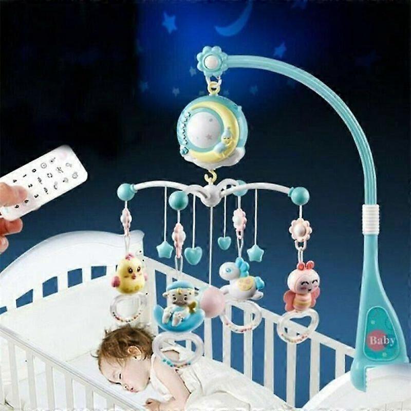 BLUE Baby Musical Mobile - With Ceiling Projector - Sleep Music - Bed Bell