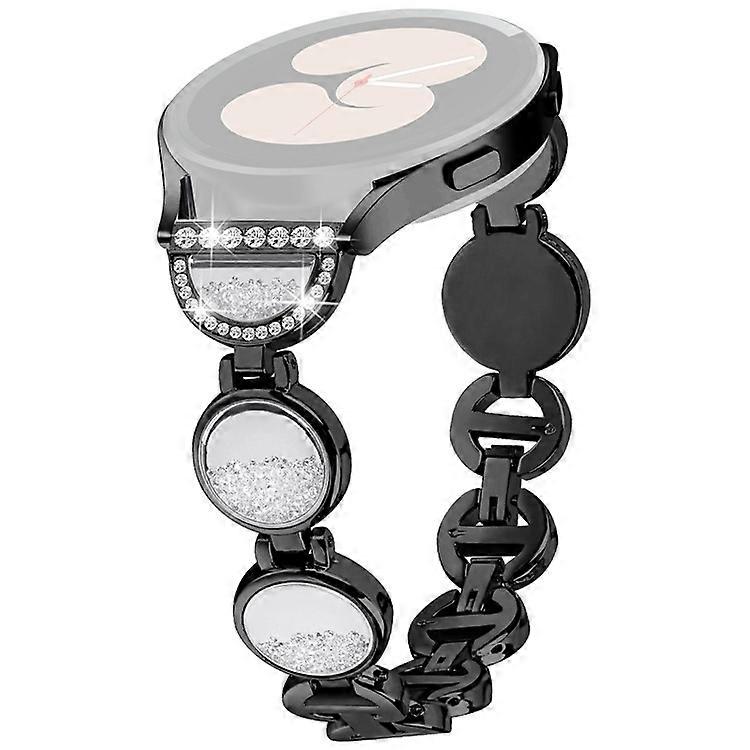 Compatible For Samsung Galaxy Watch7 44mm / 40mm Band Quicksand Design Metal Watch Strap Bracelet