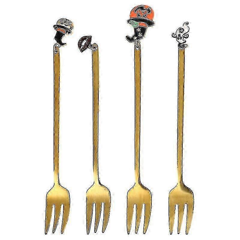 unique 4pcs Kitchen utensils,  Halloween Pendant Forks