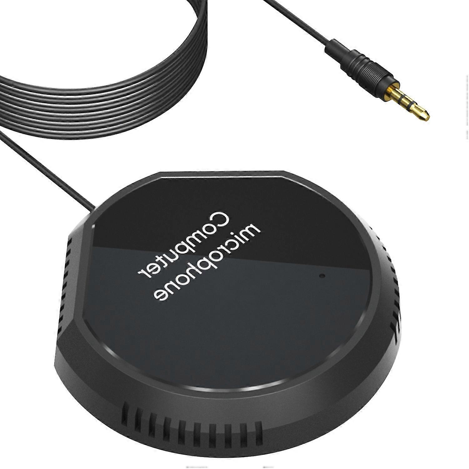 Desktop Conference Microphone 360° Omnidirectional Condenser 3.5mm Plug & Play PC Computer Mic Compa