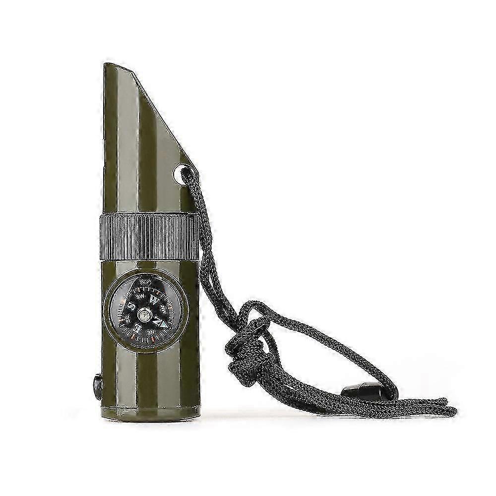 7-in-1 Multifunctional Survival Whistle for Camping Hiking