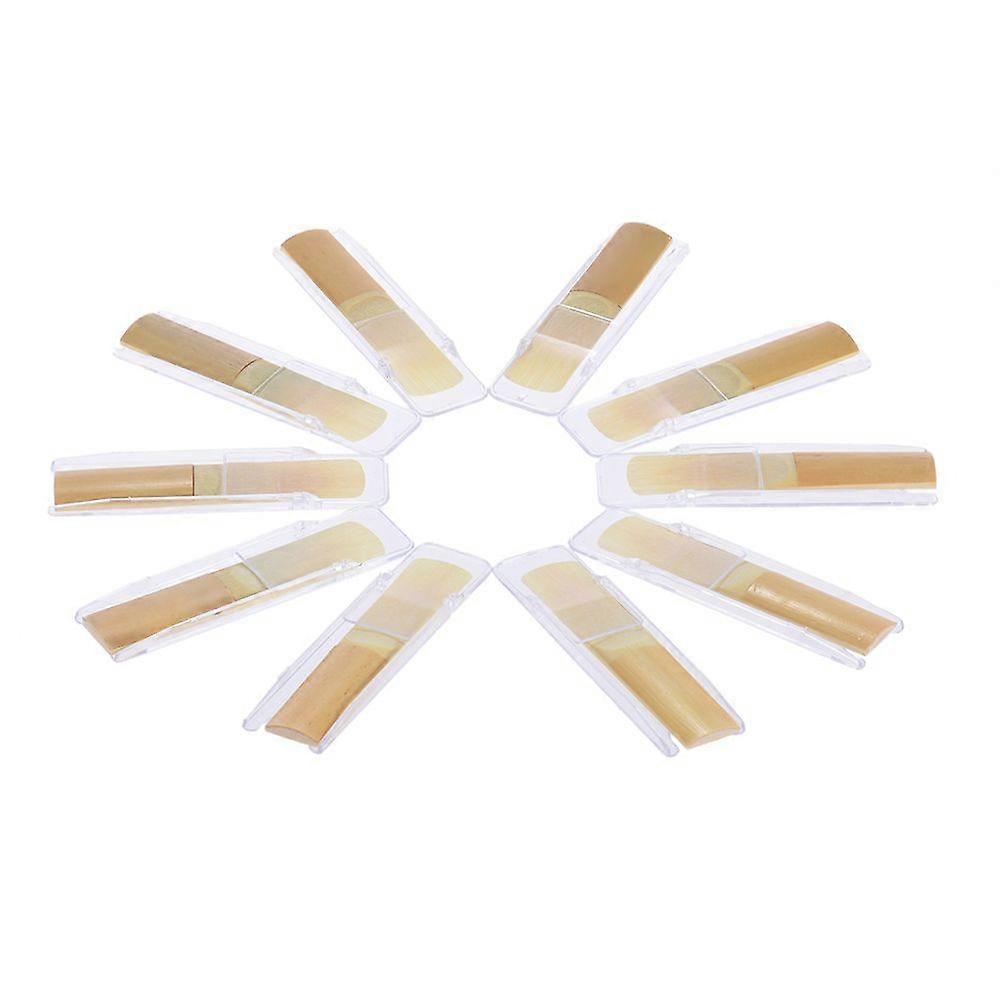 Normal Level 10-Bb Tenor Saxophone Sax Reeds Strength 2.0 for Beginners, 10pcs/ Box
