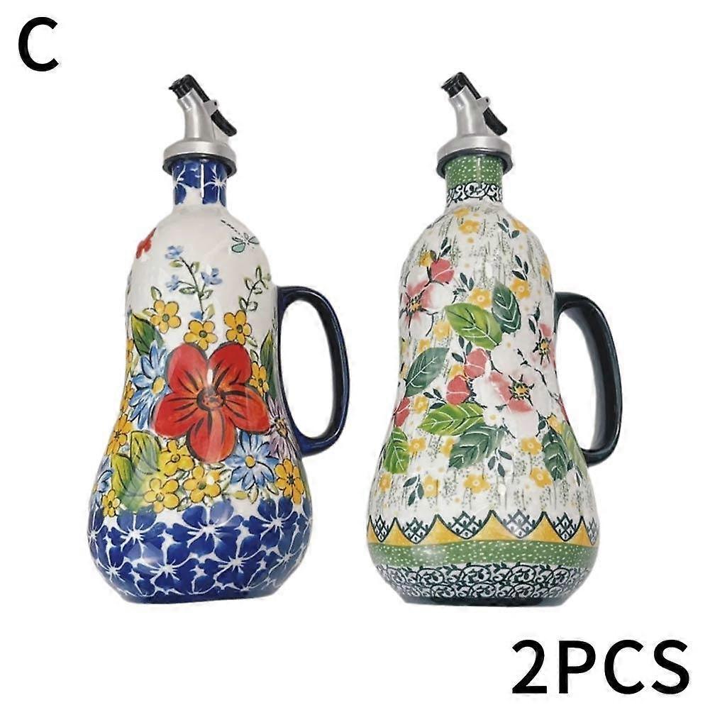European style Polish underglaze painted ceramic tableware set