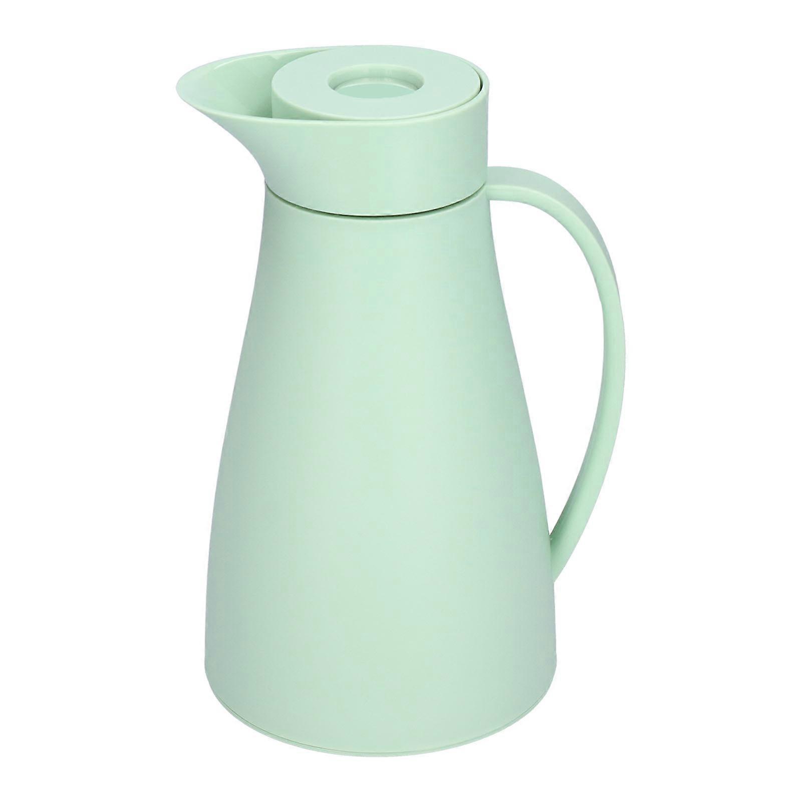 Thermal Kettle with Lid Glass Liner 1000ml Double Wal Insulation Pot for Coffee Tea Drink