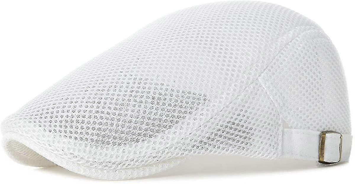 Men Breaable Mesh Summer Hat Adjustable Spring Newsboy Beret Ivy Cap Flat Cap