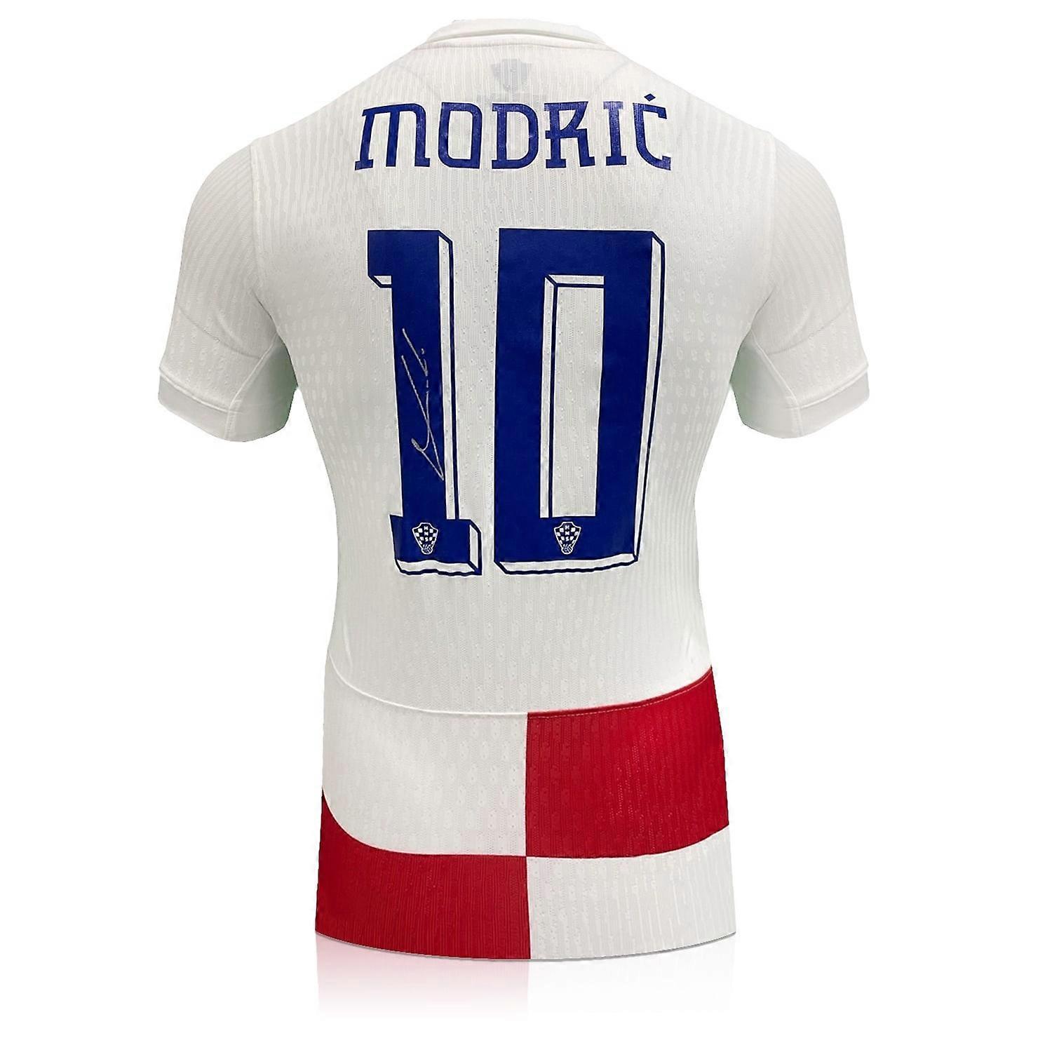Luka Modric signiert Kroatien 2024 Authentic Match Heimtrikot