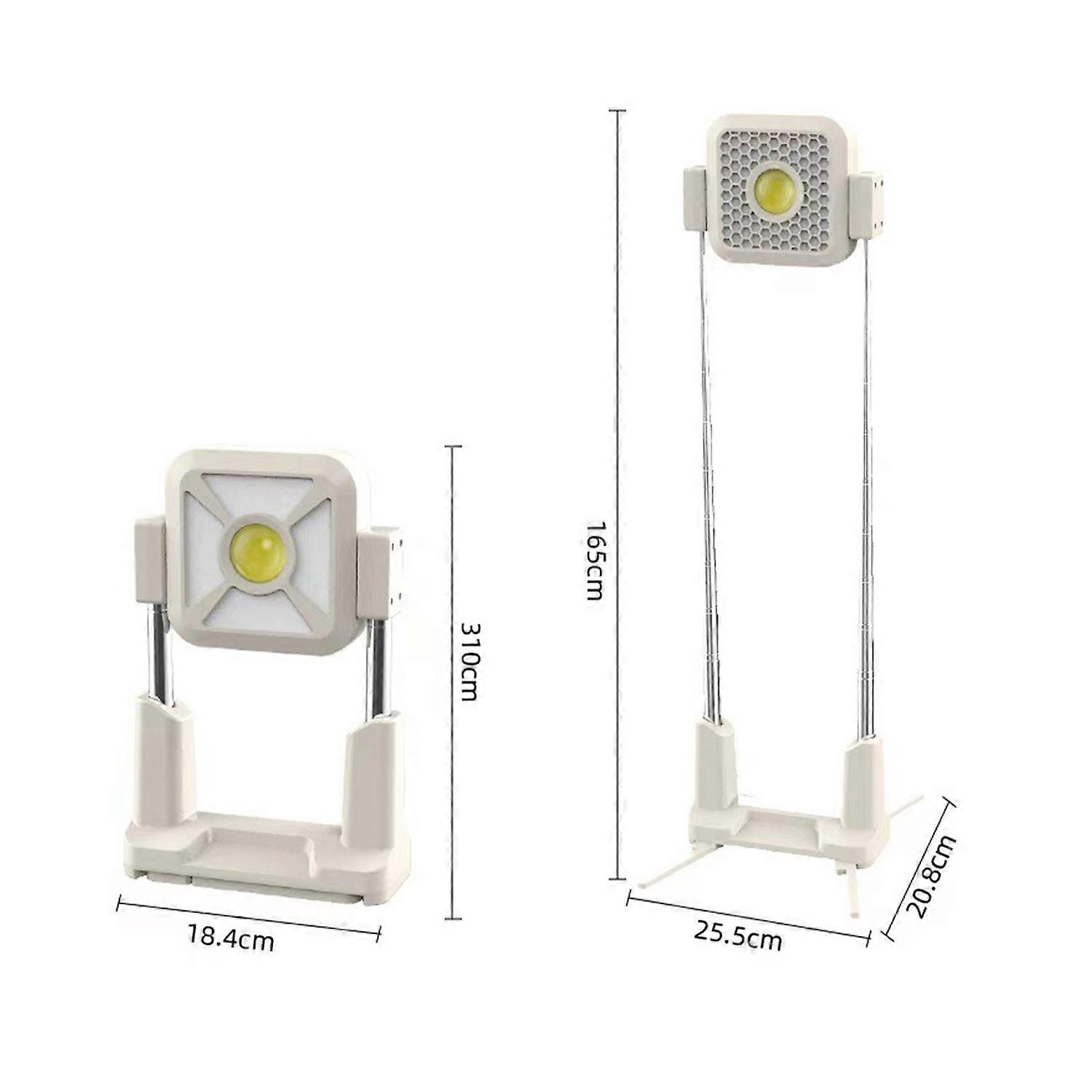 Solar Work Light Outdoor Tent Light Portable Portable USB Rechargeable Floodlight Camping Light Heig