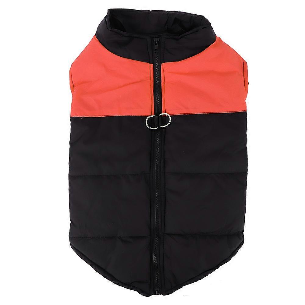 Polyester Pet Down Jacket Vest for Large Dogs, Thick Warm Coat, Waterproof, Machine Washable, Winter Apparel