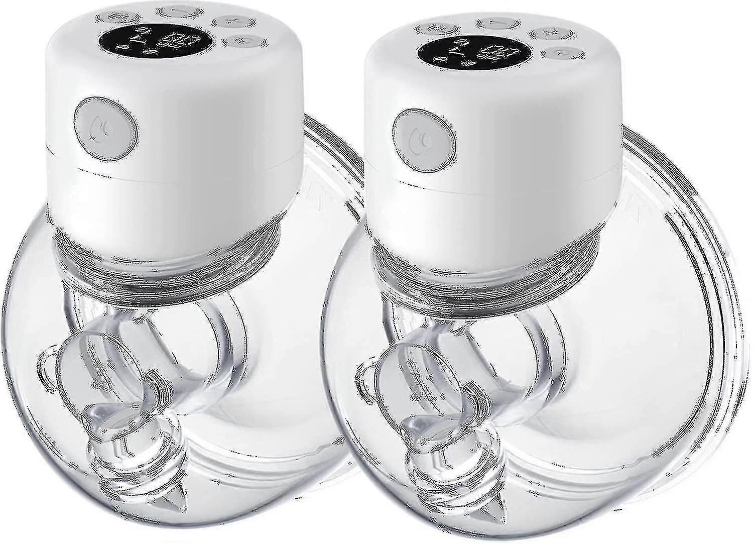 Puettava rintapumppu, LCD-handsfree-pumppu, hiljainen ja kivuton sähköinen imetyspumppu, 24 mm: n laippa Uusi