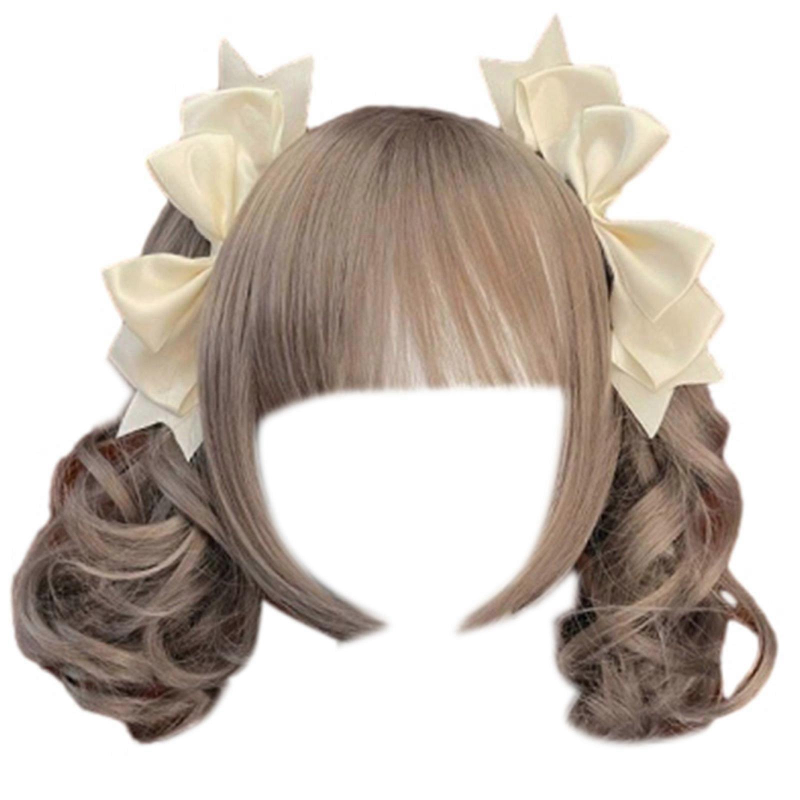 1 paire de pinces à cheveux tendance avec nœud papillon 3D élégant, épingle à cheveux pour fête, cosplay, affichez votre style personnel, jaune