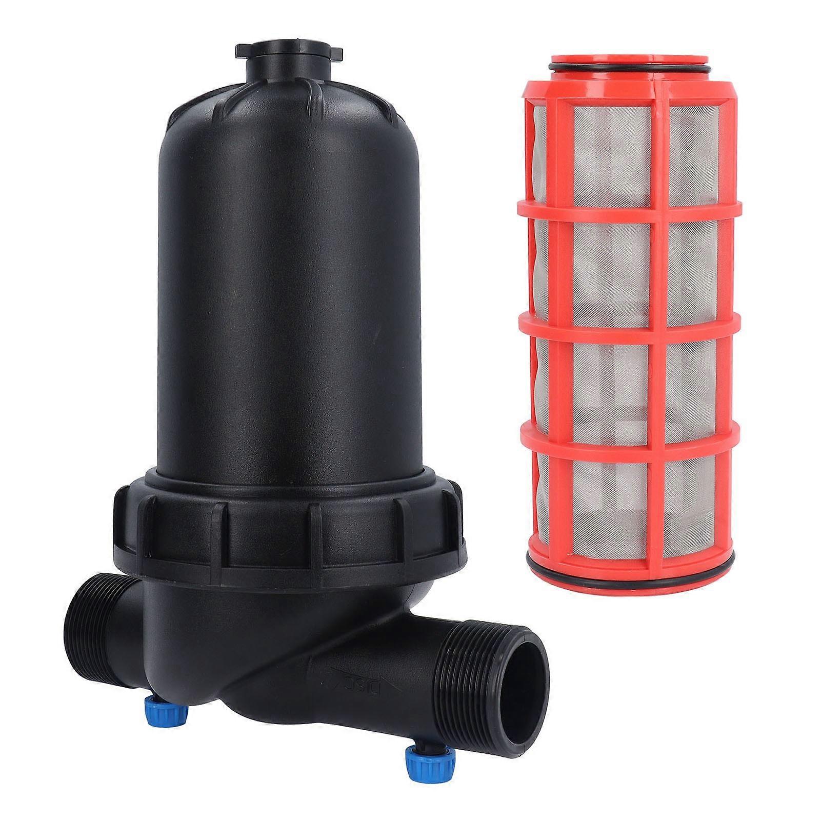Irrigation Filter T Type Drip Irrigation Filter UV Resistant Gardening Agriculture Filter Micro Spray Technology 1.5in Screen Filter