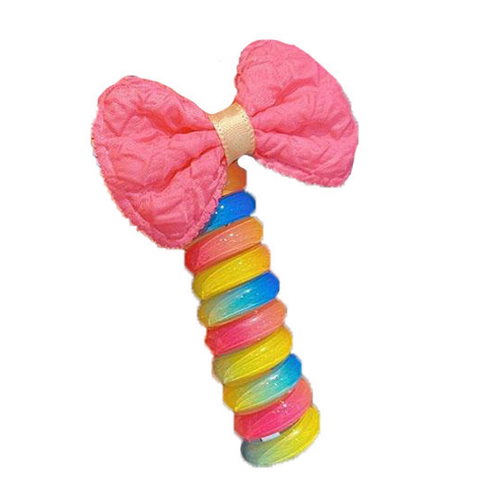 漫画のヘアシュシュブレスレット帽子弾性編み込みヘアタイガールズポニーテールホルダー電話コードシュシュ